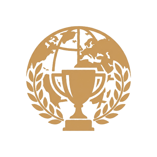 Globe and trophy icon